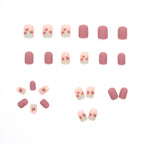 Morandi Pink Tulip Squoval Press-on Nails