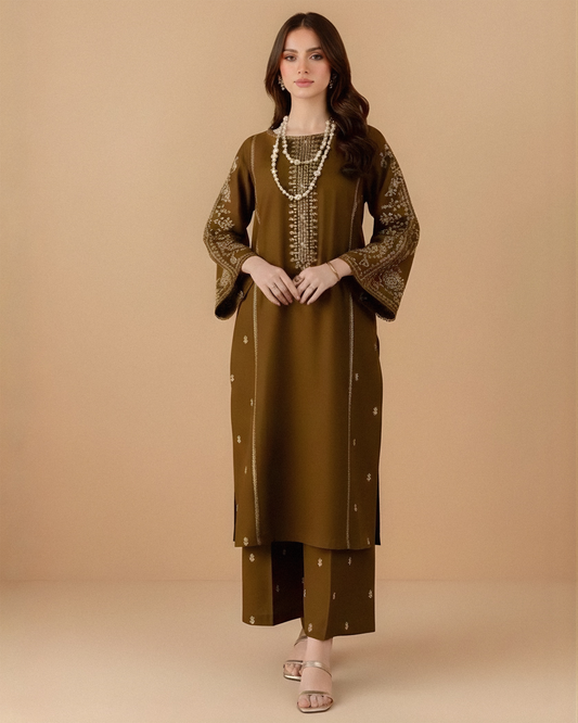 Batik Dhanak 2PC Embroidered V105 - Unstitched