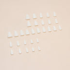 Off White Almond Press-on Nails
