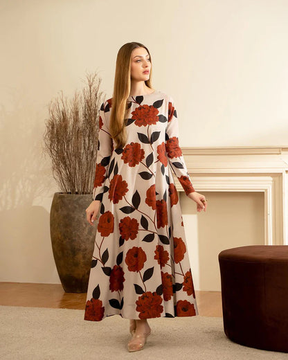 LULUSAR Silk 3PC Digital Printed V107 - Unstitched