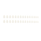 Off White Almond Press-on Nails