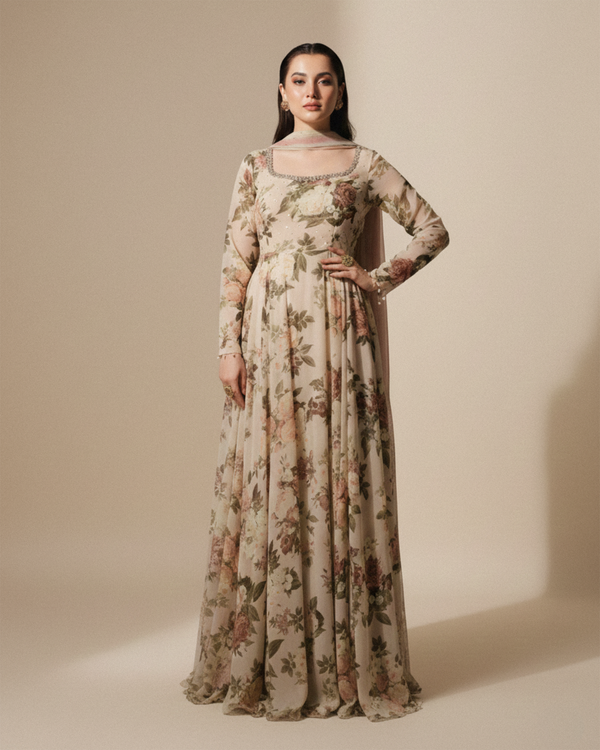 LULUSAR Silk 3PC Digital Printed V215 - Unstitched