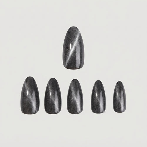 Black Sparkle Press-on Nails