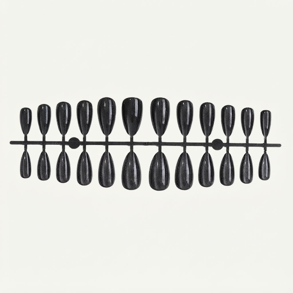 Black Sparkle Press-on Nails