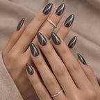 Black Sparkle Press-on Nails