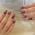 Luxury Foil Bow & Girl Red