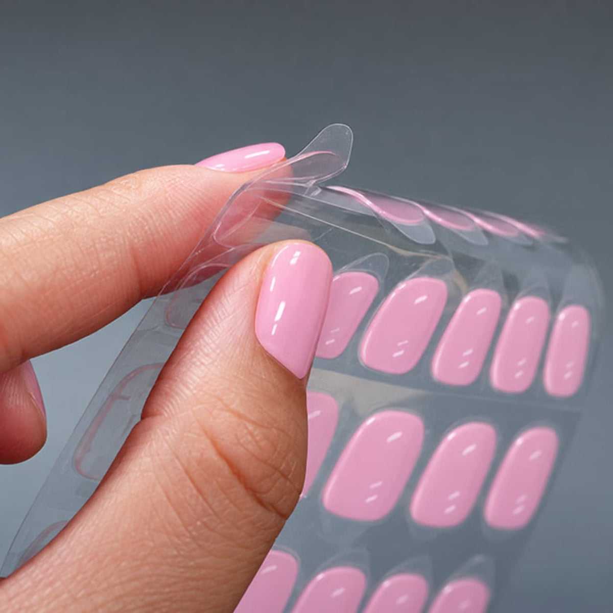 Bright Pink Squoval Press-on Nails