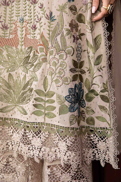 Dhanak-3PC Embroidered Shirt with Digital Printed Wool Shawl V669 - Unstitched