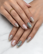 Daisy Flower Square Press-on Nails