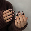 Deep Red Shiny Press-on Nails
