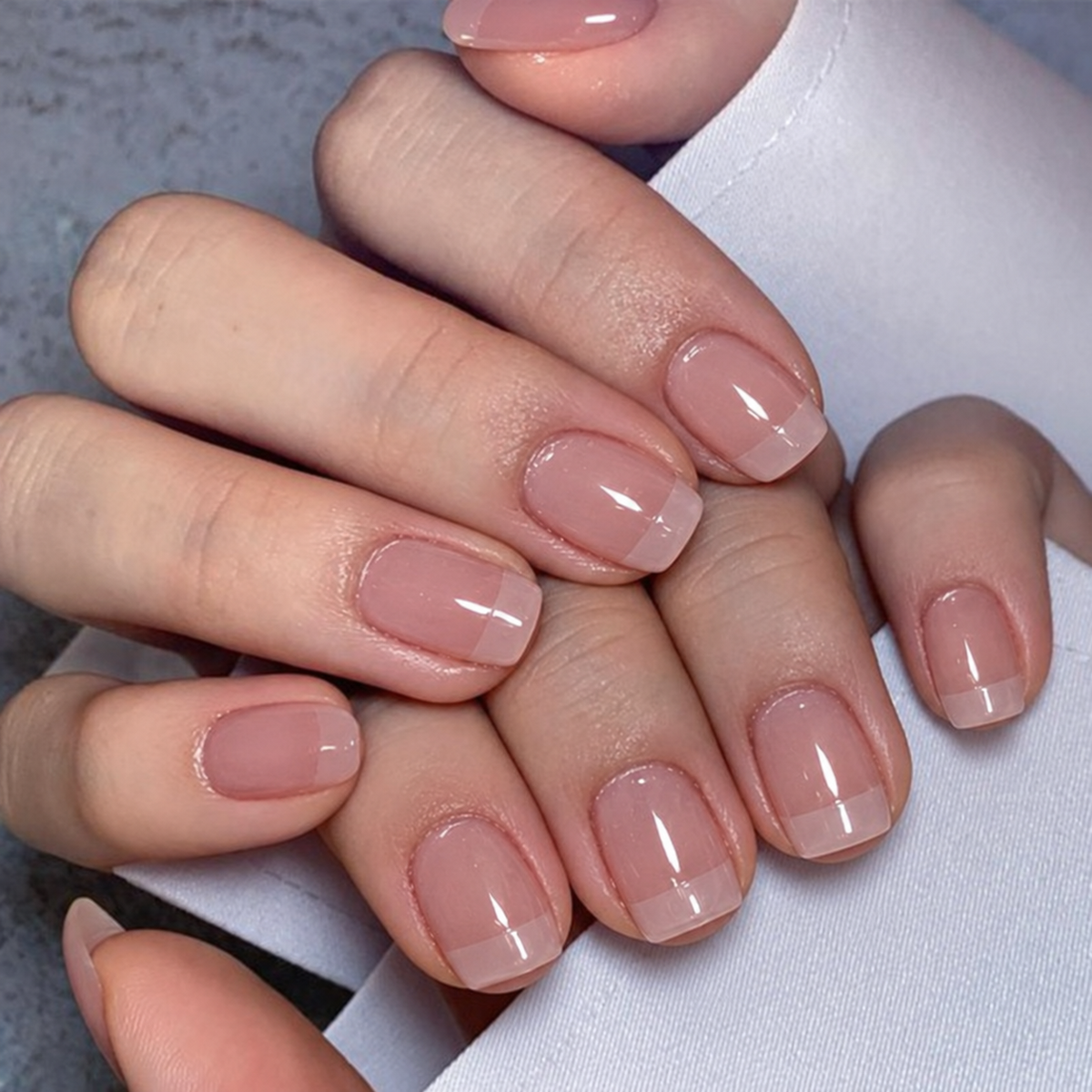 Rose Pink Square Press-on Nails