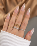 Shiny Pink Long Almond Press-On Nails
