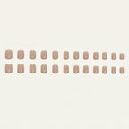 Light Coffee Square Press-on Nails