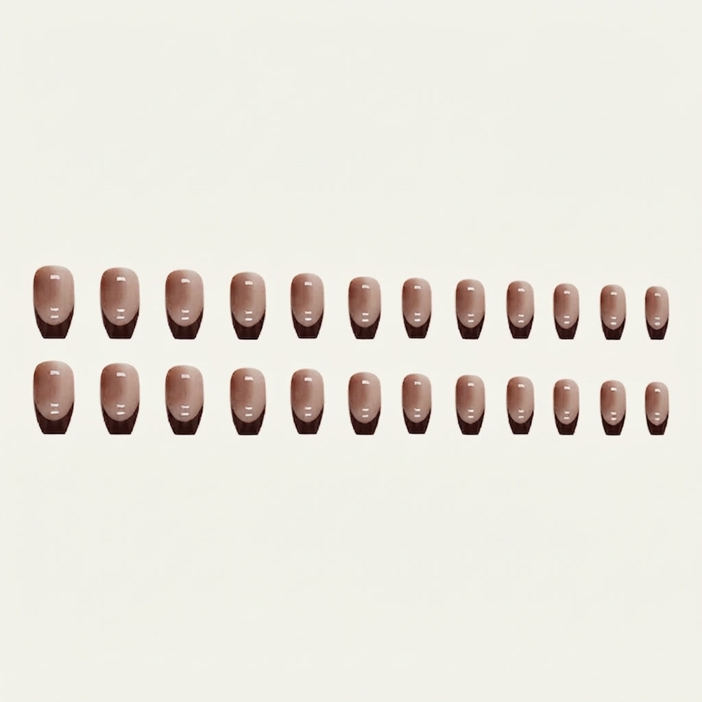 Minimalist French Shiny Press-on Nails