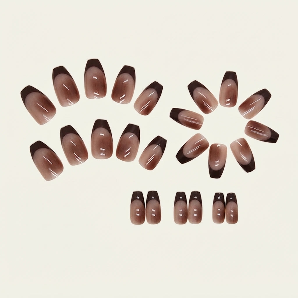 Minimalist French Shiny Press-on Nails