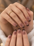 Minimalist French Shiny Press-on Nails