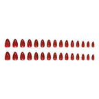 Scarlet Red Almond Press-on Nails