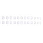 White French Tip Square Press-on Nails