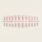 Pearl & Bow Shiny Squoval Press-on Nails