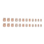 Pearly Flower Square Press-on Nails