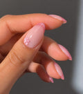 Pink Sakura Flower Almond Press-on Nails