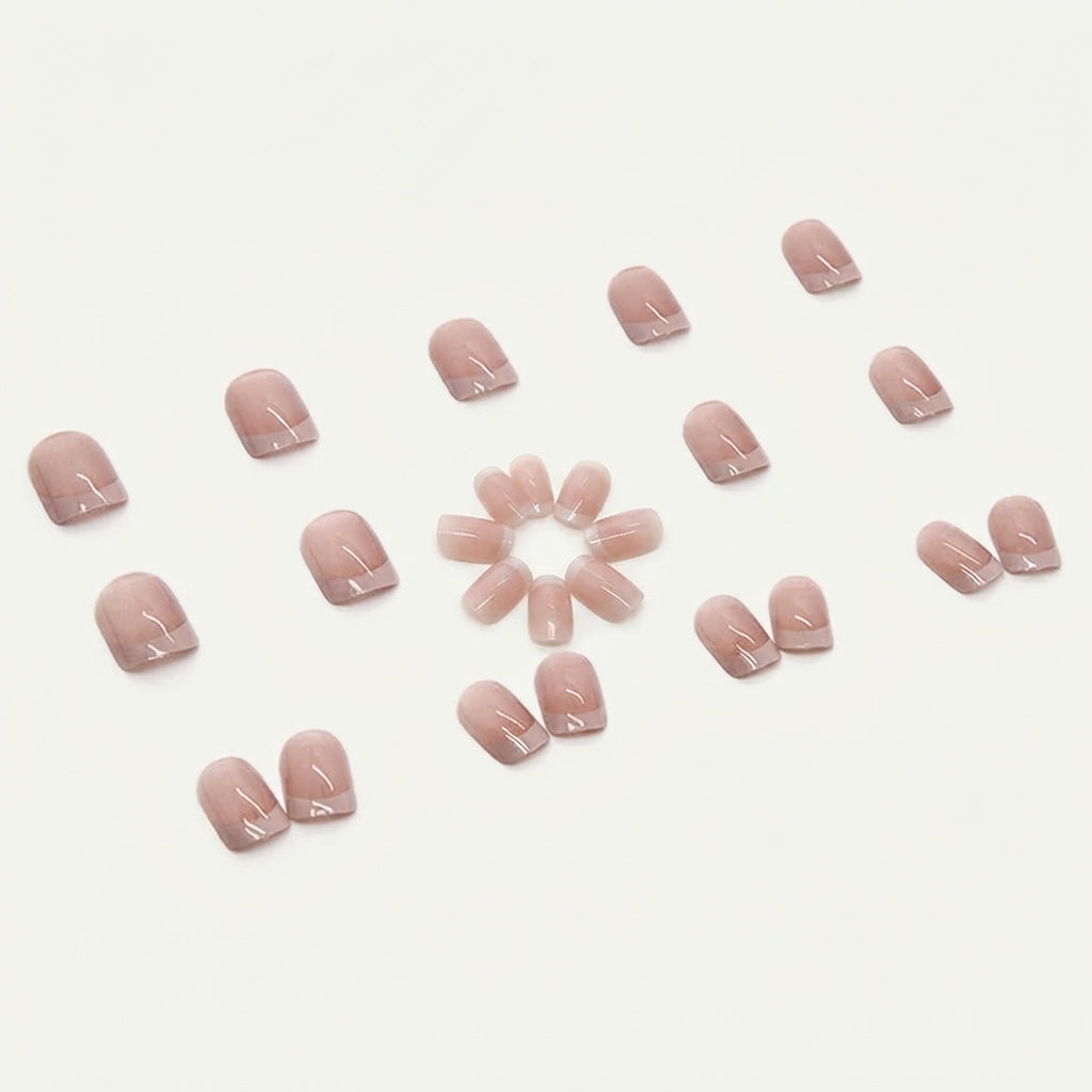 Rose Pink Square Press-on Nails