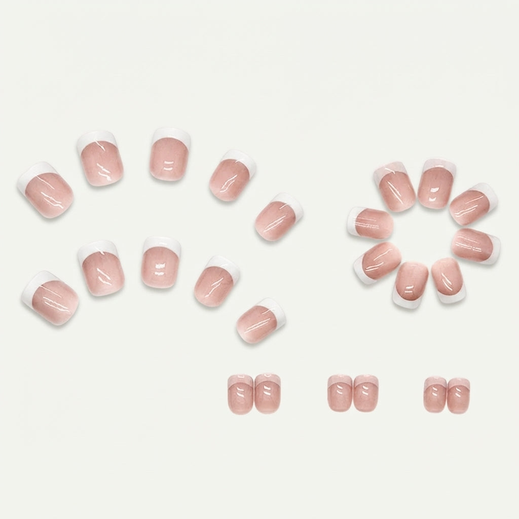 Rose Pink Square Press-on Nails