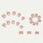 Rose Pink Square Press-on Nails