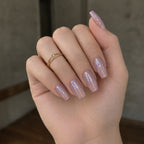 Sparkle Pink Square Press-on Nails