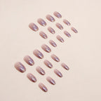 Sparkle Pink Square Press-on Nails