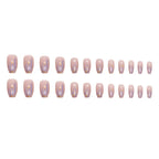 Sparkle Pink Square Press-on Nails
