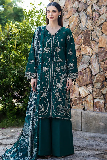 Farsha Viona Embroidered 3PC With Wool Shaw - Unstitched